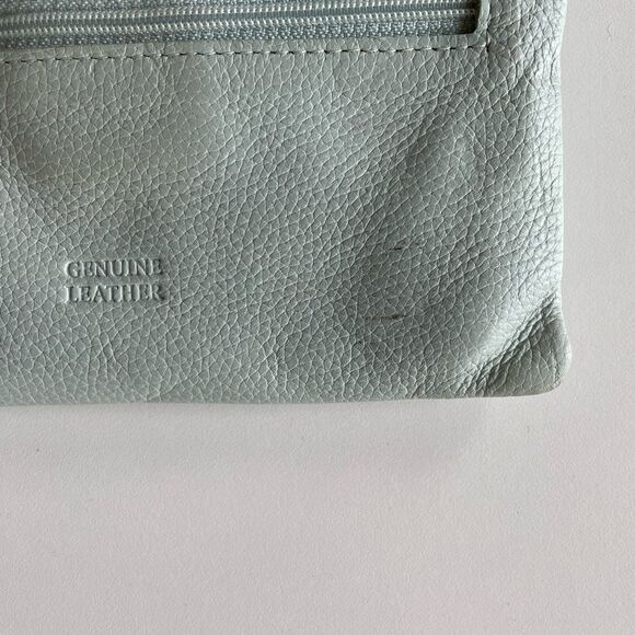 Pre-Loves Giani Bernini Mint Green Genuine Leather Womens Wristlet - Picture 7 of 7